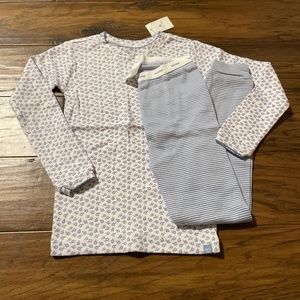 New Gap kids 2 piece pajamas PJs long sleeves pants blue size 5 years
